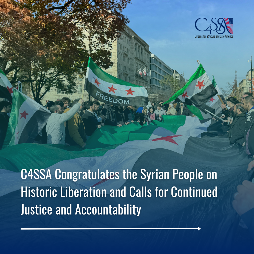 C4SSA Congratulates the Syrian People on Historic Liberation and Calls for Continued Justice and Accountability